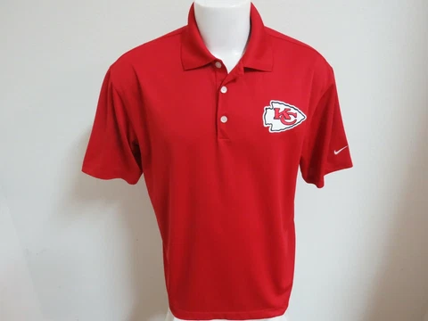Sz L-2XL Red Chiefs Nike Dri-Fit Mens Polyester #42V Polo Shirt Cover