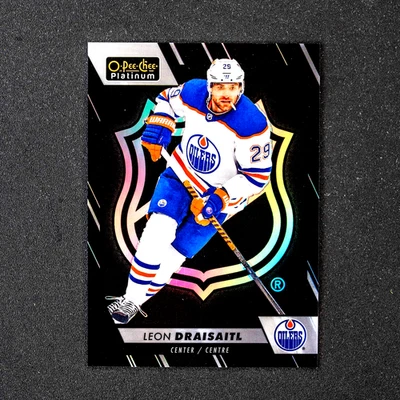 2023-24 O-Pee-Chee Platinum Leon Draisaitl NHL Shield Variations #5 Oilers - Image 1 of 3