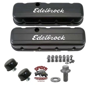 68-79 Chevy C/K pickup big block BLACK valve covers 396 402 427 454 TALL profile - Bild 1 von 5