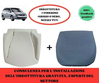 RICAMBIO IMBOTTITURA CUSCINO SEDUTA CON FODERINO PER CITROEN C8 ( 2002 2014) - Immagine 1 di 4