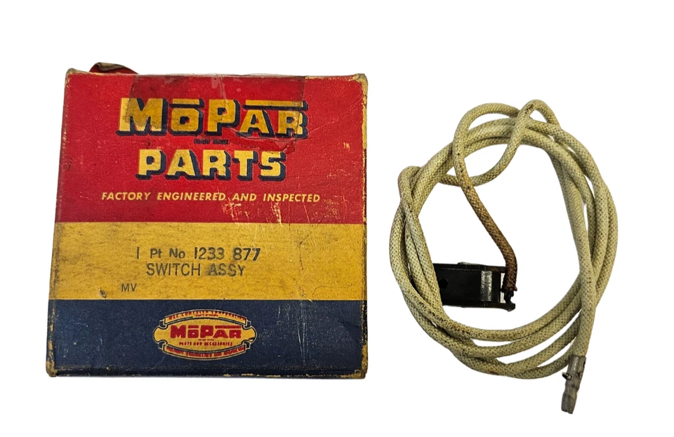 1946-1954 Desoto Dodge Chrysler Plymouth Savoy Spotlight Switch 1233877 NOS - Image 1 of 4