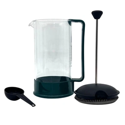 Cafeteira Bodum prensa francesa com colher e êmbolo feita na Suíça verde - Imagem 1 de 4