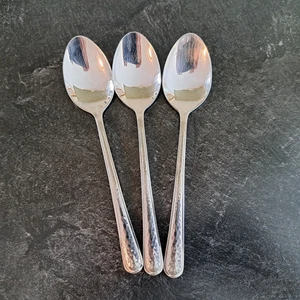 THREE J.A. Henckels 18/10 Soup Spoons Wellington Flatware - Picture 1 of 5