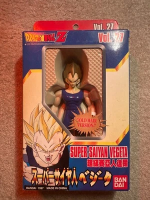 1997 Dragon Ball Z Super Battle Collection Vol 27 Super Saiyajin Vegeta Bootleg KO - Imagem 1 de 4