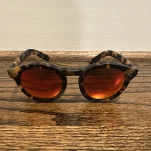 Illesteva Sunglasses Leonard 2 II Tortoise Mirrored Lens Made In Italy 50-23-140 - Picture 1 of 9