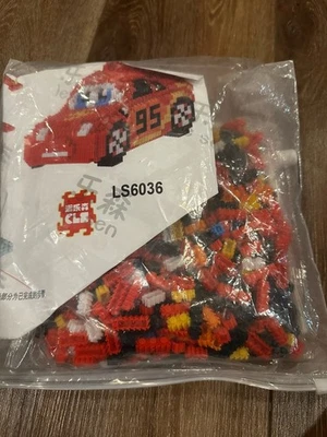 Building Blocks Set Red Race Car NEW - Image 1 of 2