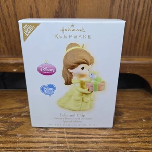 HALLMARK 2009 DISNEY Belle and Chip Precious Moments Ornament Special Edition - Picture 1 of 4
