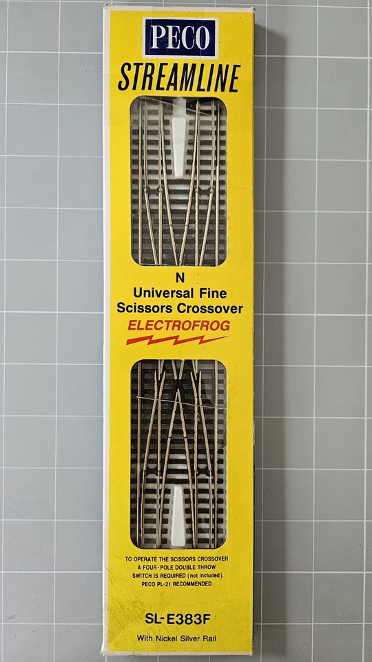 Peco SL-E383F Streamline Code 55 Schere Crossover Electrofrog - Bild 1 von 1