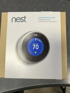 Nest T200577 Learning Thermostat 2nd Generation Smart Home - Picture 1 of 3