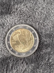 Moneda de 2 euros Austria 2018 100 años República Austria conmemorativa circulada - Imagen 1 de 3