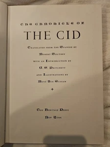 Chronicles of the Cid Hardcover Robert Southey 1958 Hardcover - No Slipcase - Bild 1 von 9