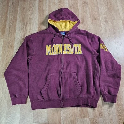 Minnesota Golden Gophers Hoodie Mens XL VTG Y2K Champs Yellow Sweatshirt - Image 1 of 4