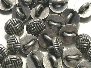 metal  buttons pewter black tone 5/8" - 11mm Celtic 5pcs - Picture 1 of 7