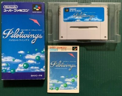 Pilot Wings PilotWings Nintendo Super Famicom SFC SNES Japanese ver Tested - Image 1 of 2
