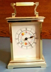 Orologio Mantello/Ripiano con Quadrante Fiore e Scomparto "Segreto" Funzionante RARO COME NUOVO - Foto 1 di 9