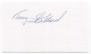 Tracy Stallard Signed 3x5 Index Card Autographed Baseball Gave Up Roger Maris 61