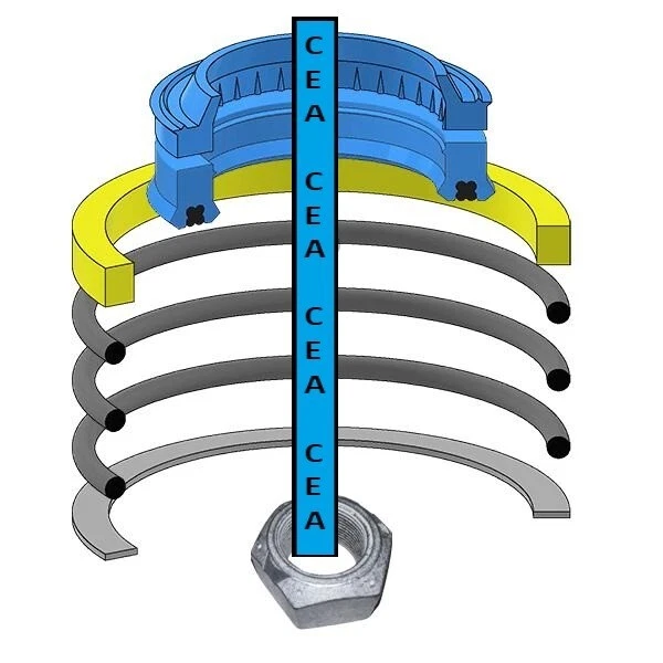 Kit de vedação de cilindro de braço 6816534 compatível com Bobcat 320 320D X-320 - Imagem 1 de 1