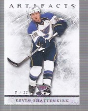 2012-13 Artifacts Blues Hockey Card #52 Kevin Shattenkirk