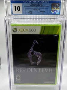 Resident Evil 6 Microsoft Xbox 360 2012 Sealed CGC Graded PERFECT 10 A++ - Picture 1 of 8