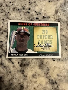 2005 BOWMAN HERITAGE SIGN OF GREATNESS ANDREW MCCUTCHEN #SG-AM ON CARD AUTO RC - Picture 1 of 3