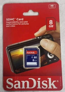 Carte SDHC SanDisk SDHC 8 Go classe 4 neuve et scellée - Photo 1 sur 3
