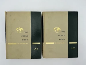 1968 World Book English Dictionary Set A To Z Volumes 1 And 2 Two Book Set Vtg - Picture 1 of 16