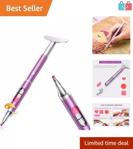 Elegant Rainbow Metal Diamond Painting Pen for DIY Art Projects - Refillable Wax - Picture 1 of 10