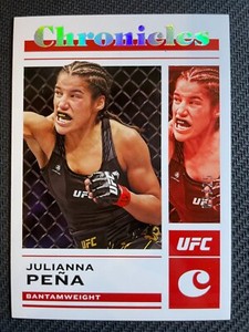 2023 UFC Chronicles - Juliana Pena - Holo Silver Parallel #d /25 - # 8