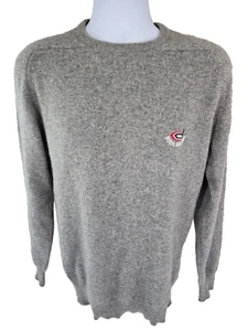 Lyle & Scott Men's Cashmere Crewneck Sweater 42 M / L Scotland Gray Vintage - Picture 1 of 15