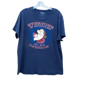 Camiseta Grumpy Disney Top Talla Grande 3x Azul Todo el mundo tiene derecho a mi opinión - Imagen 1 de 5