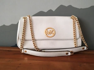 Michael Kors Fulton Handtasche Schultertasche Vanilla/Creme/Gold - 35H2GFTF1L - Bild 1 von 6