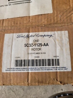 Rotor delantero Ford OEM 05-12 F-250 Super Duty 5C3Z1125AA/AB Foto 1 de 3