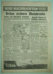 Nachrichten Fur Die Truppe newspaper #159, Freitag, Sept. 22, 1944 - Picture 1 of 5