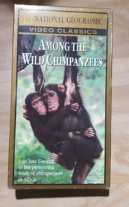National Geographic Video Classics Among the Wild Chimpanzees Jane Goodall VHS - Picture 1 of 5