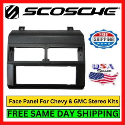 Scosche GM1482 Black Car Stereo Kit Chevrolet GMC Pickups Blazer Suburban Yukon - Изображение 1 из 4