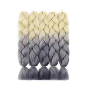 Synthetic Ombre Jumbo Braiding Hair 5bundles/lot 500g High Temperature Fiber