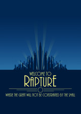B-40 Rapture New Bioshock Hot Playing Cover Album Poster Wall Art 36x24 18x12
