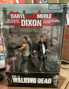 WALKING DEAD DARYL + MERLE DIXON ACTION FIGURE AMC SERIE TV MCFARLANE 2013 - Foto 1 di 4
