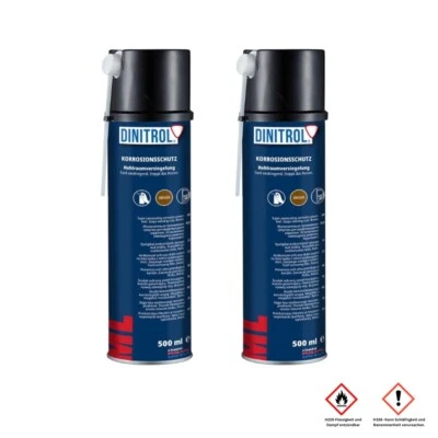 2 x penetrante Dinitrol ML antiruggine cera per cavità bombole bomboletta spray 2 x 500 ml