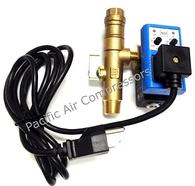 Ingersoll Rand Air Compressor Timed Electric Auto Tank drain with strainer  - Image 1 of 2