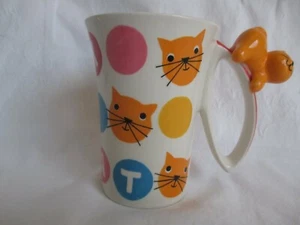 Indra Stoneware Cute Cat Coffee Tea Mug Cup - Picture 1 of 6