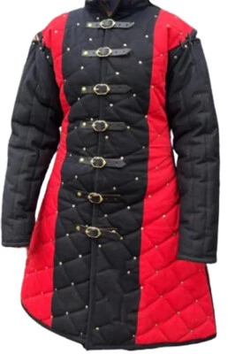 Gambesón Medieval Acolchado Para Histórico y SCA LARP Disfraz Armadura Recreación Foto 1 de 4