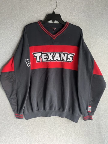 Mens Houston Texans NFL Pullover Sweater Size 2XL Read! Cover