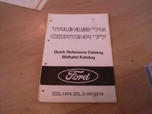Ford Parts Catalogue Cortina MKIV Mk4 2dr 4dr Estate - Picture 1 of 6