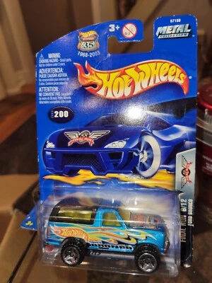 2002 Hot Wheels Metal Collection FORD BRONCO 6/12 Final Run, Blue, New, Mattel  - Image 1 of 3