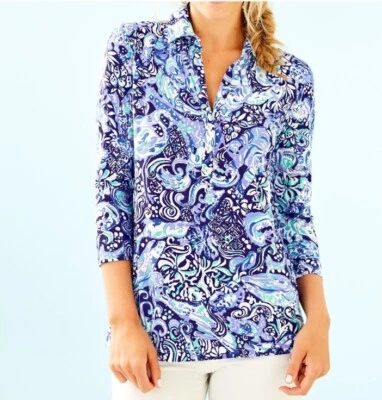 Polo manga 3/4 Lilly Pulitzer Ansley 60 animales Foto 1 de 4