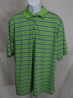 Lone Cypress Pebble Creek Mens Size XXL Short Sleeve Polo Shirt Striped Top EC - Image 1 of 3