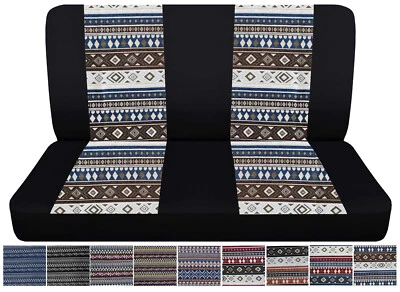 Bench seat cover black Aztec Boho fit 1983-1992 Ford ranger bench w/o HR - Image 1 of 4