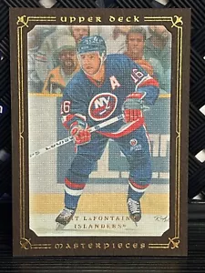 2008-09 Upper Deck Masterpieces - 24 Pat LaFontaine - Brown - Foto 1 di 2