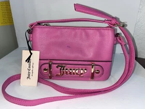 Juicy Couture Purse Handbag Crossbody Flamingo Pink Adjustable NWT Y2K Trendy - Picture 1 of 12